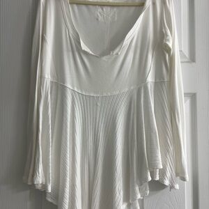 Free People White Women's Tunic